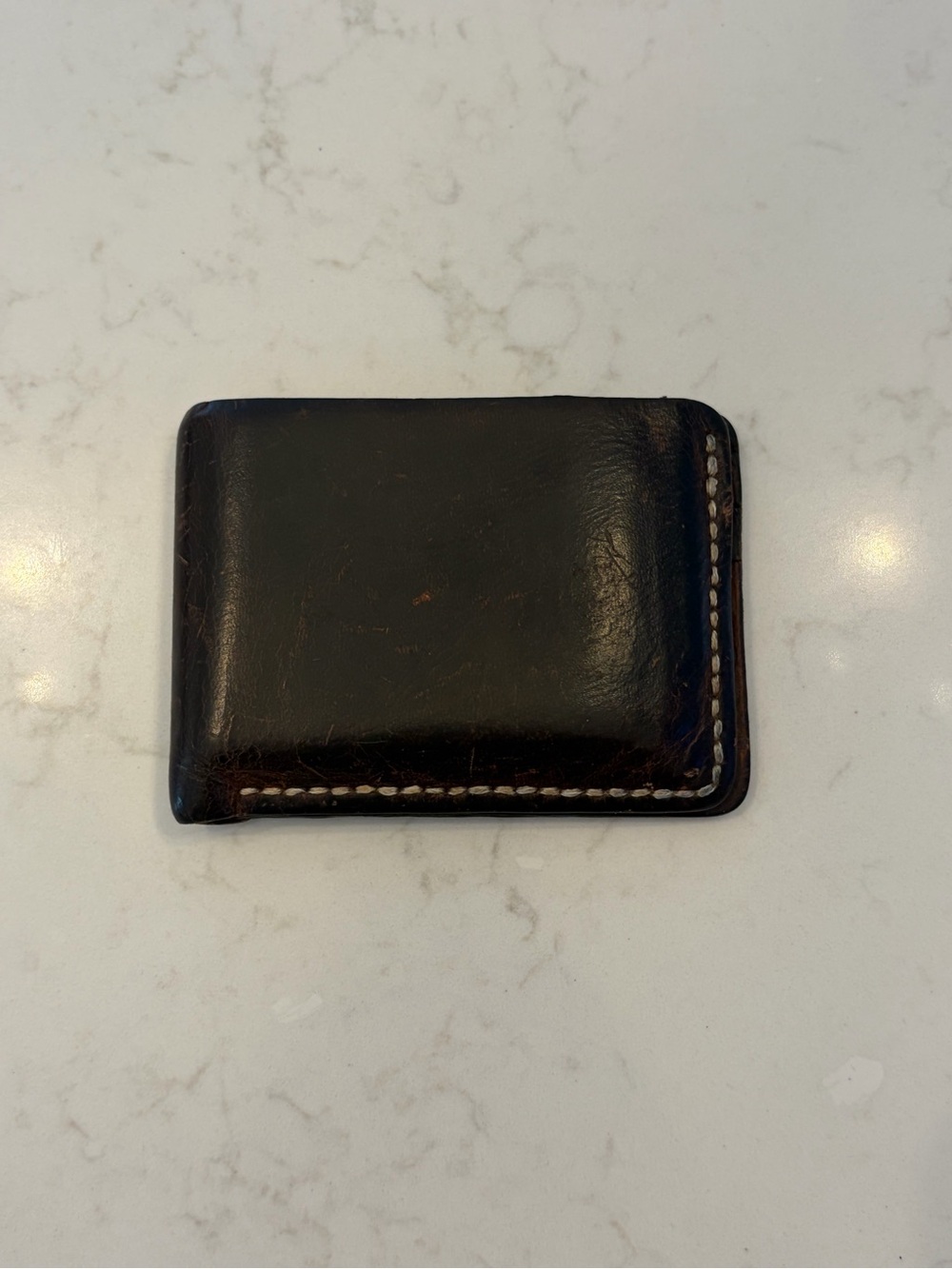 Classic Deer hide Leather Wallet - Brown